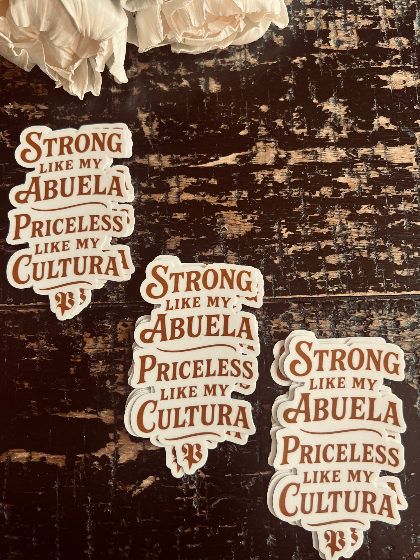 Strong like Abuela Sticker