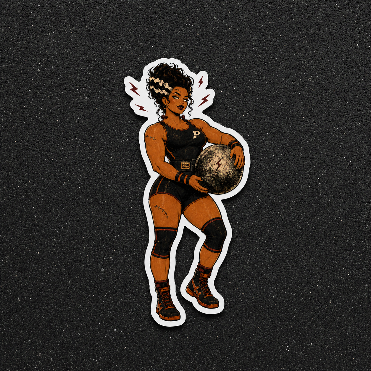 Monster Strength Sticker