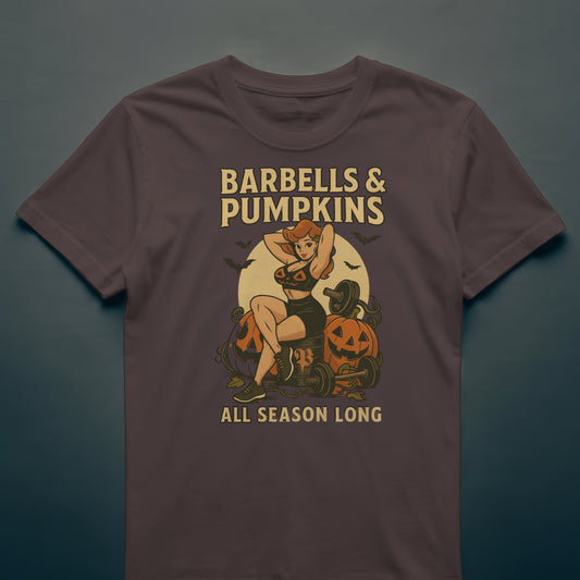 Barbell and Pumpkins Tee